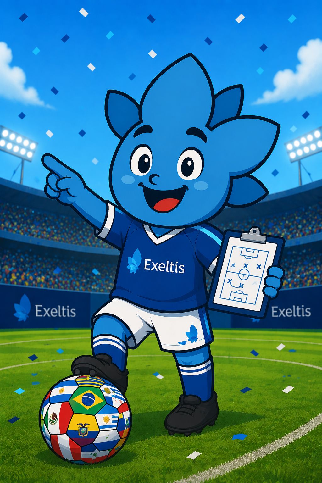 Exelito — mascota de la Quiniela Mundial 2026